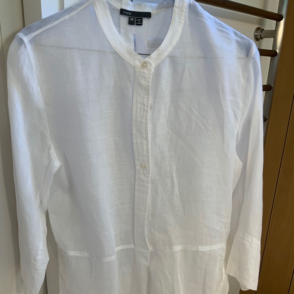 Vince linen/ramie tunic blouse - Picture 2 of 5